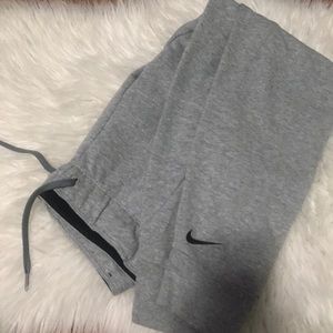 Grey Nike sweatpants